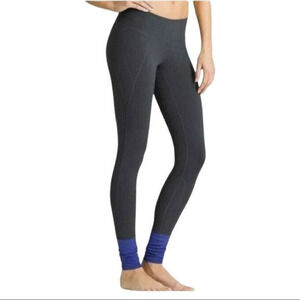 Athleta‎ Plié Barre Tight Leggings Grey/Purple Size Medium